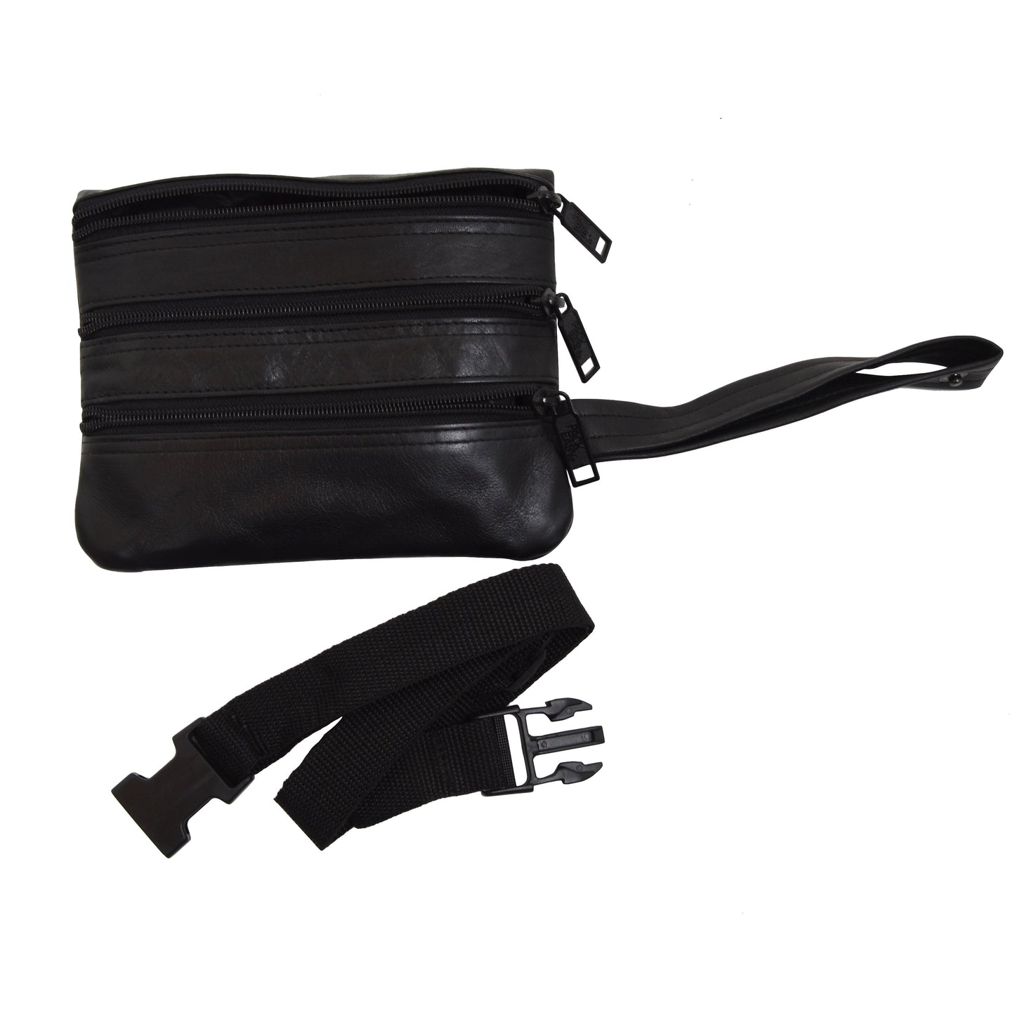 Pack Easy Reiseorganizer aus Leder - Schwarz