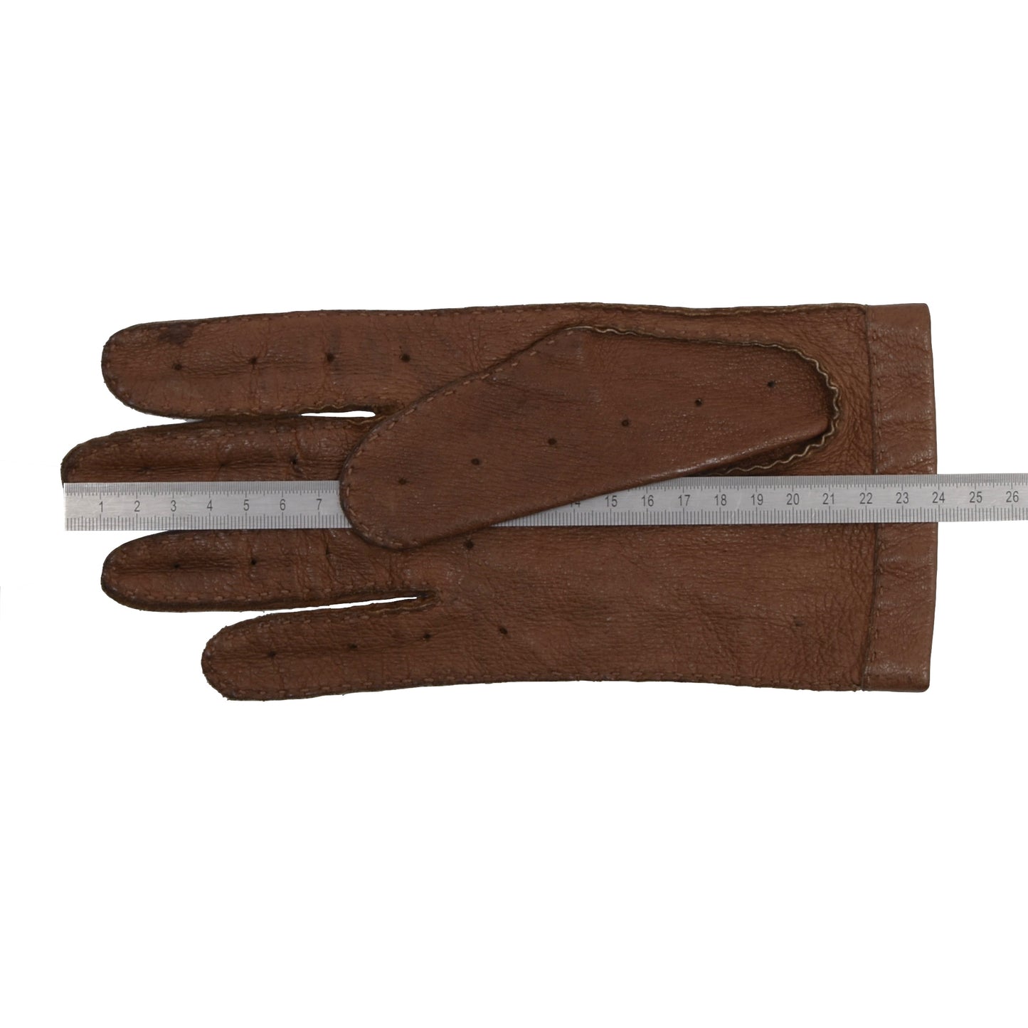 Classic Unlined Leather Driving Gloves - Brown