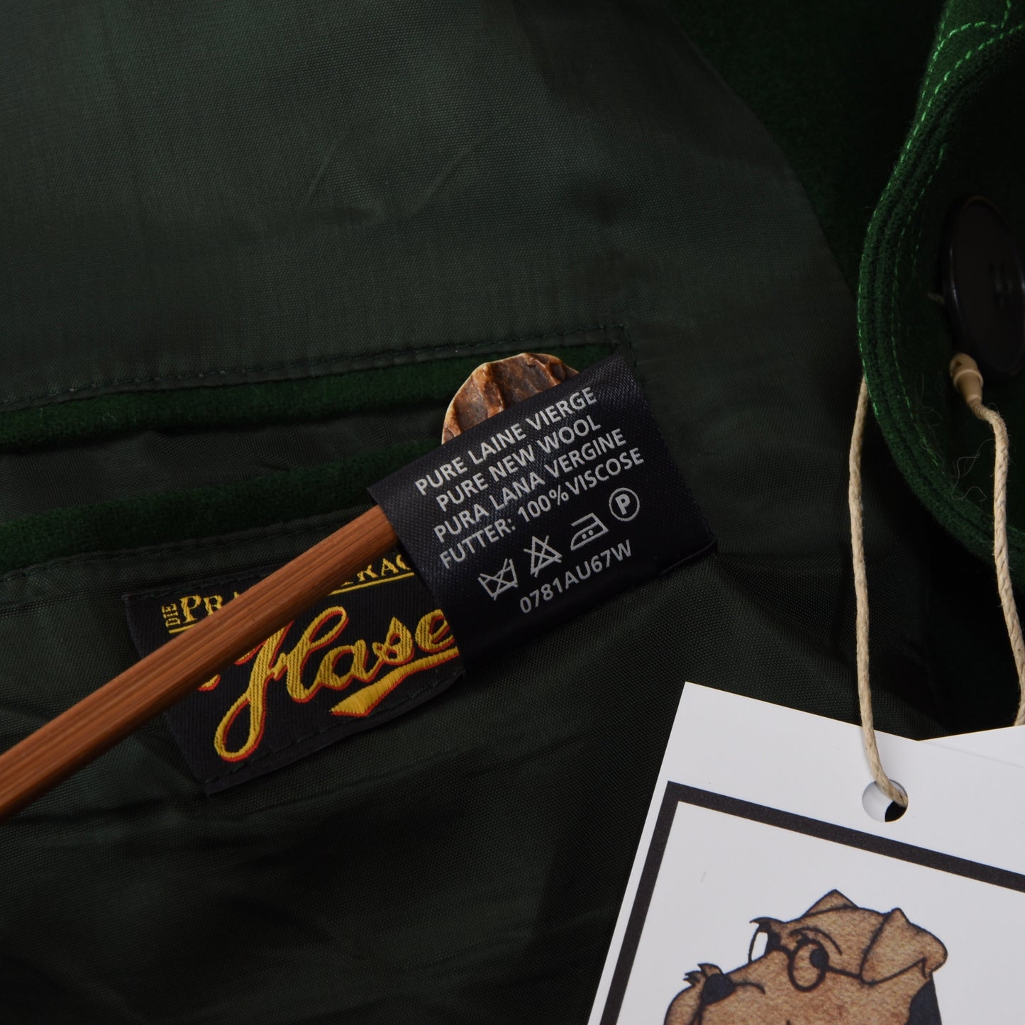 Schneiderei Haselnus Wool Janker/Jacket Size 29 - Green