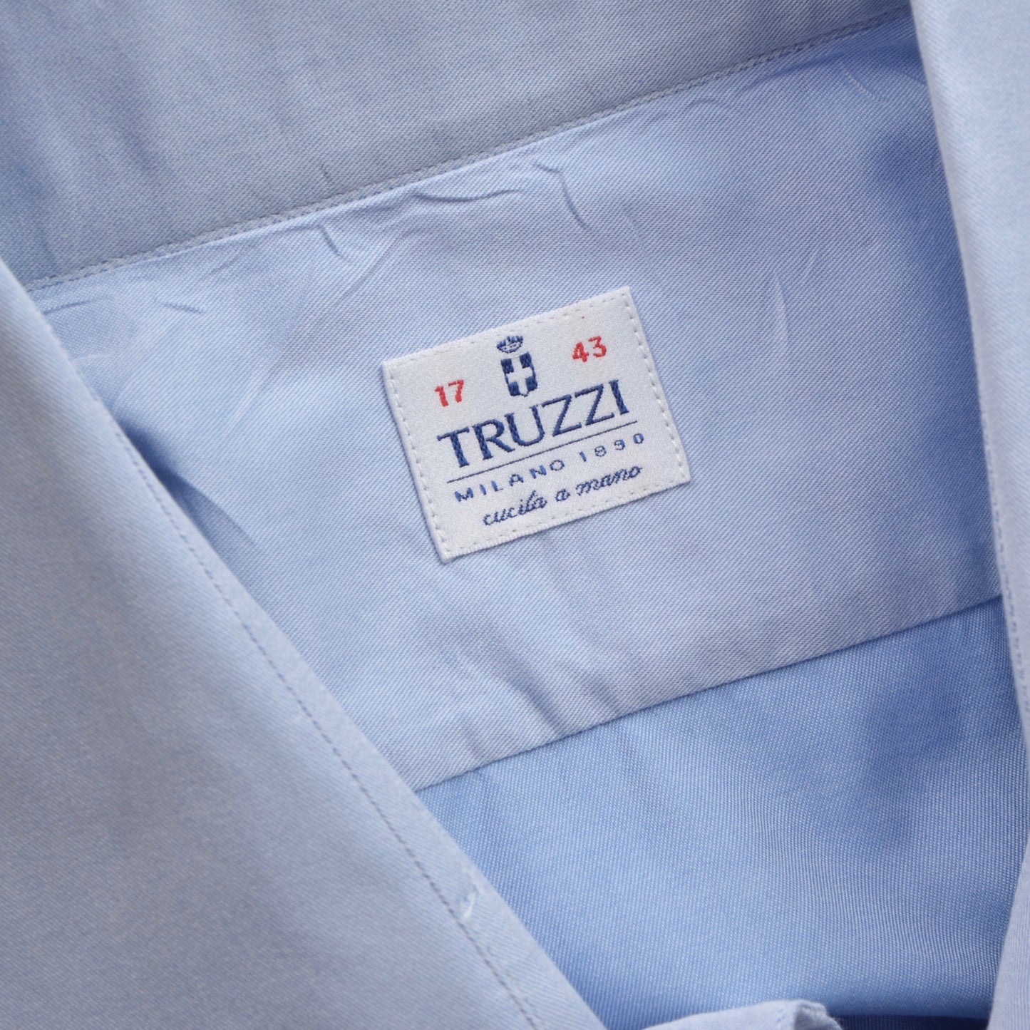 Classic Truzzi Milano Shirt Size 43/17 - Blue