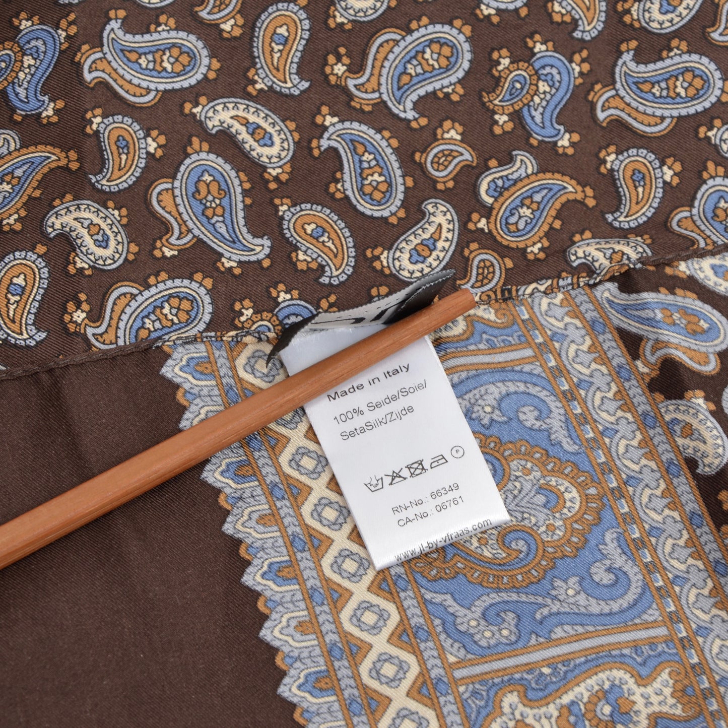 V. Fraas Seidenschal - Braun Paisley