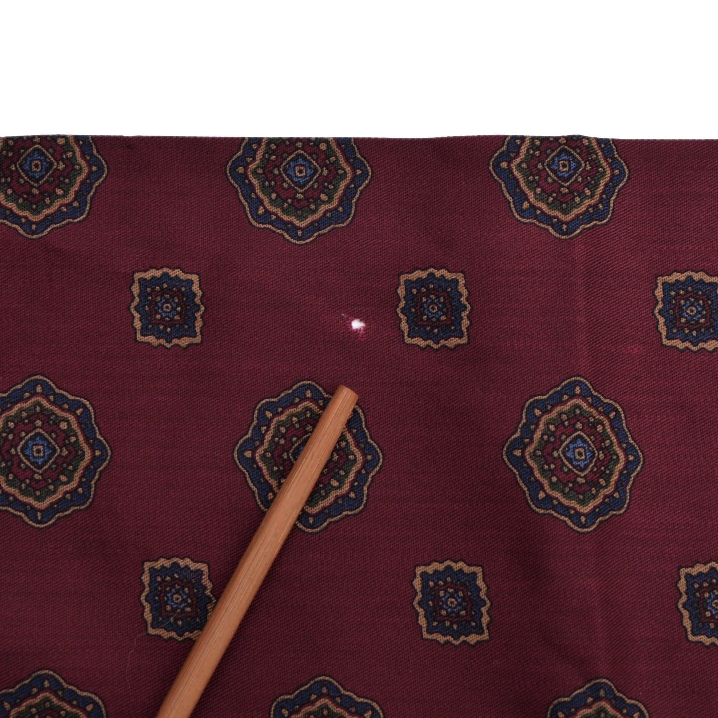 Handknotted Silk Dress Scarf- Burgundy