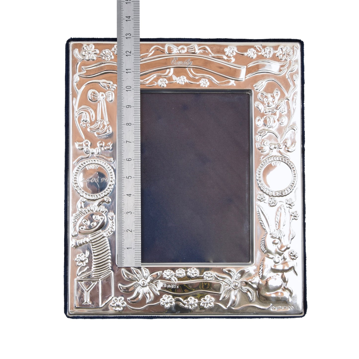 Carr Sheffield .925 Sterling Silver Baby-Themed Photo Frame