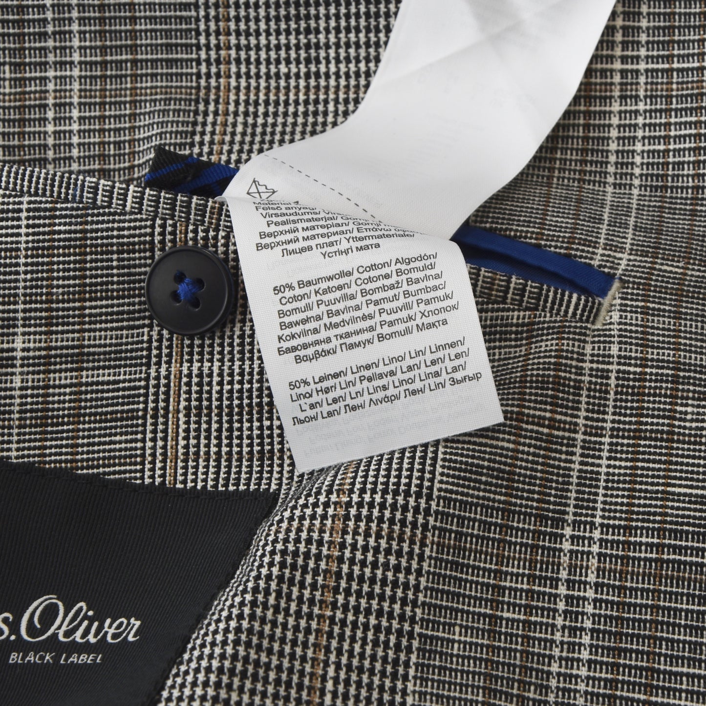 NWT S. Oliver Linen Cotton Jacket Size 52