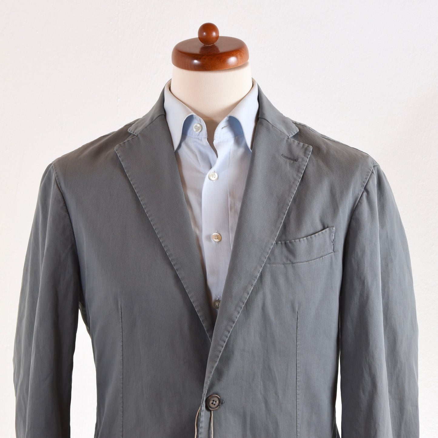 Angelico Collezioni Unstructured Cotton Jacket Size 50 - Grey