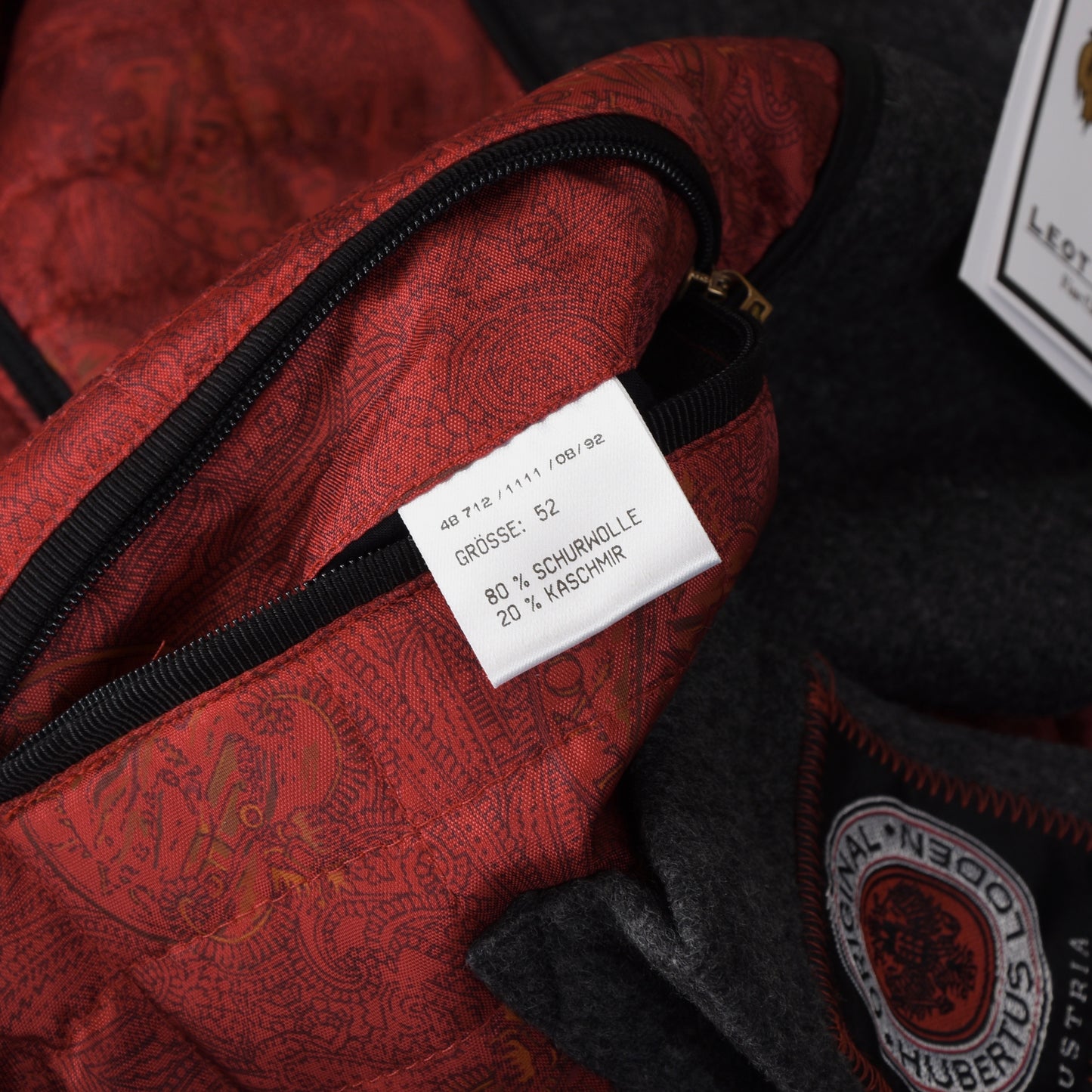 Salko Woll/Kaschmir Lodenmantel/Mantel Größe 52 - Grau