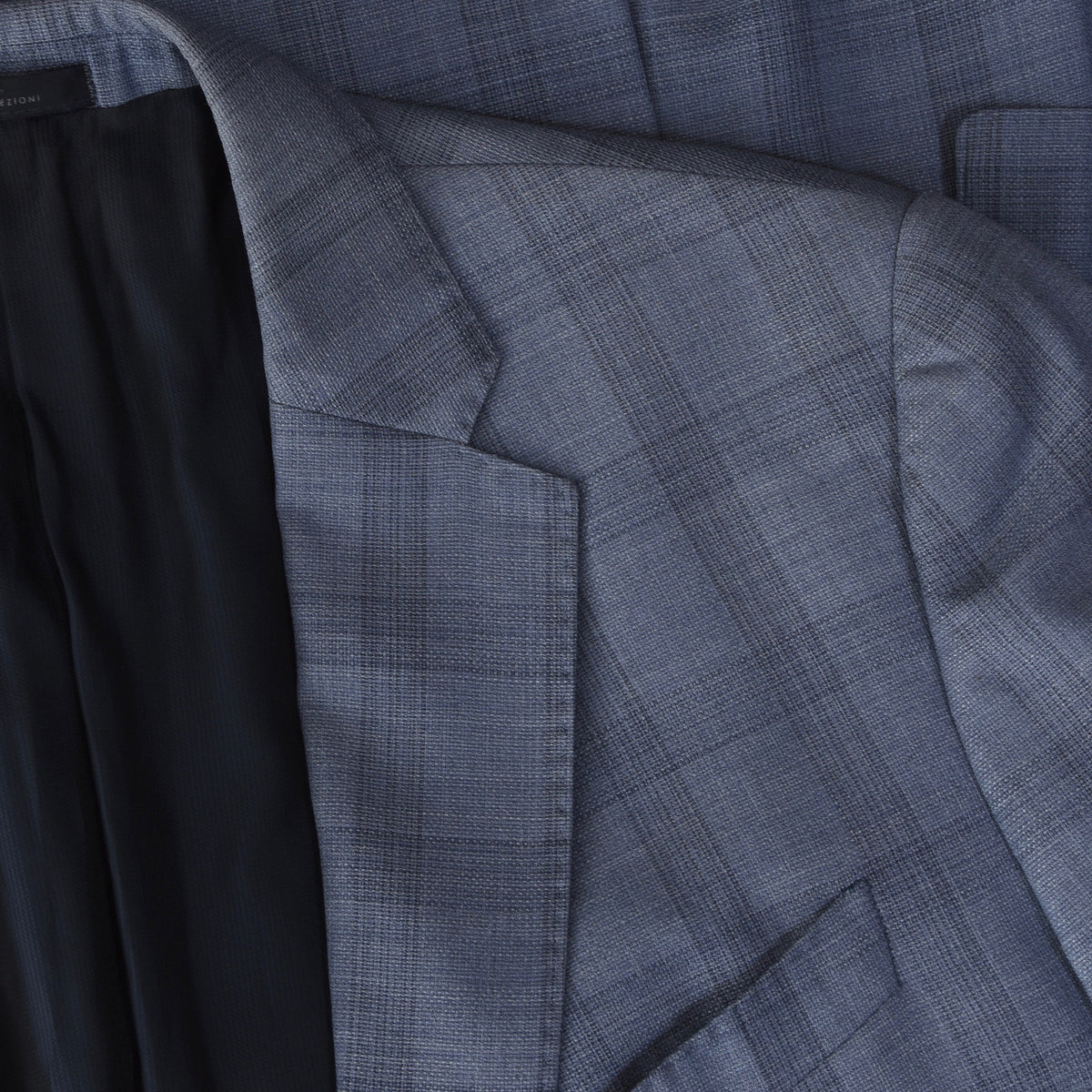 Armani Collezioni Sakko Brust. ca. 52cm - Blau kariert