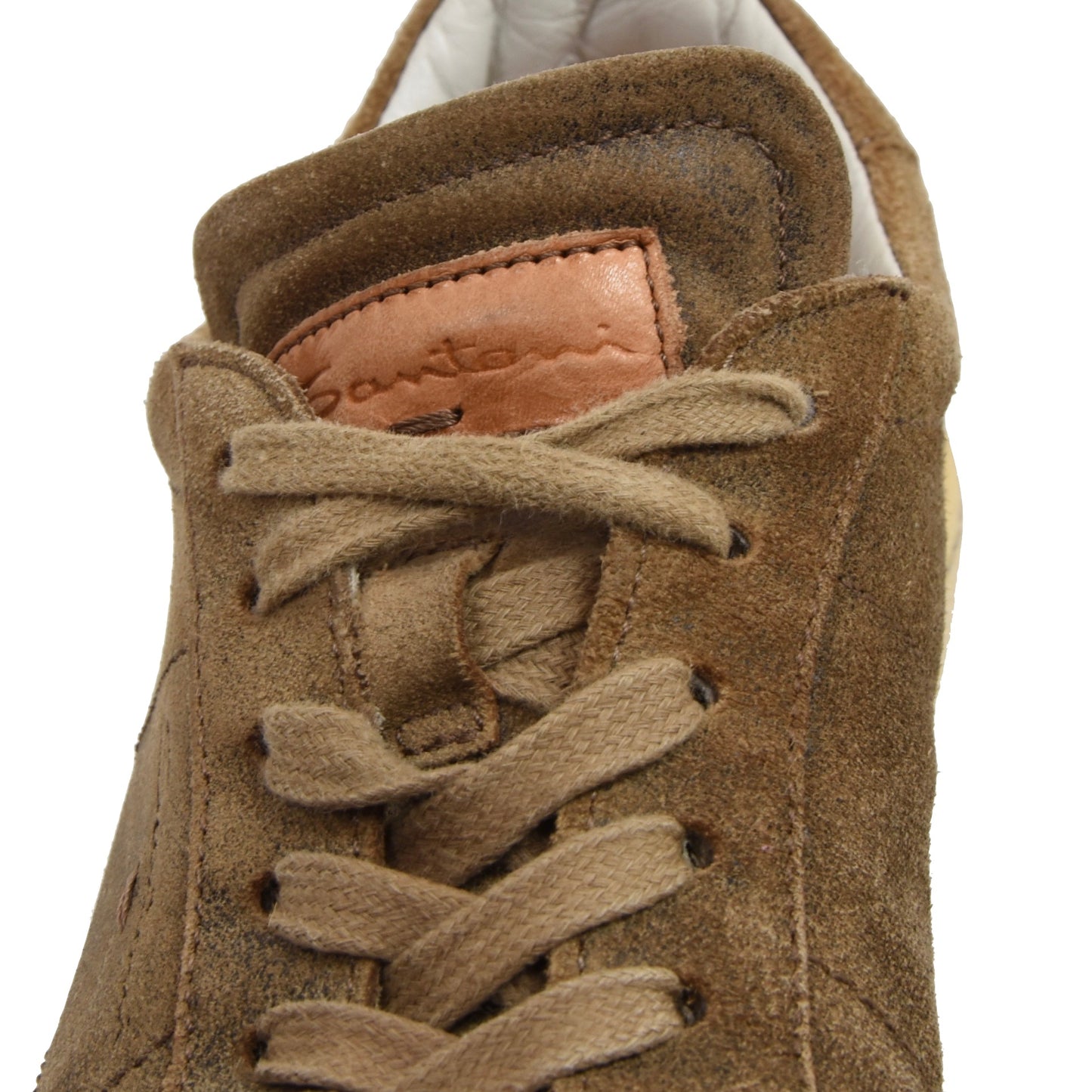 Santoni Leather Sneakers Size 7.5 - Brown