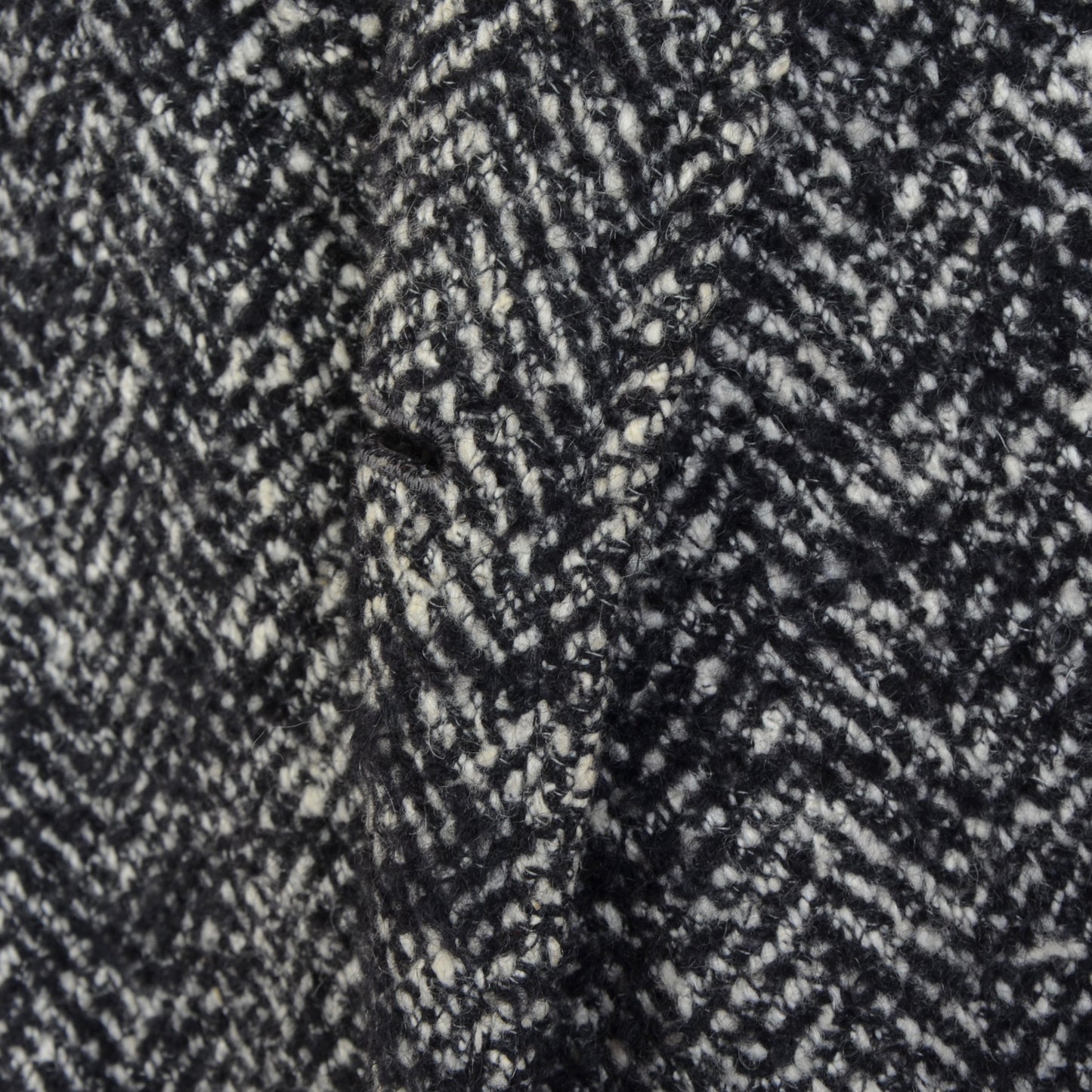 Handgefertigter Gürtel Holsten Tweed Mantel - Schwarz & Weiß