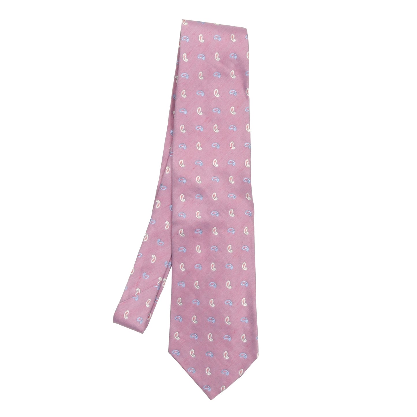 Etro Milano Silk Tie - Pink Paisley