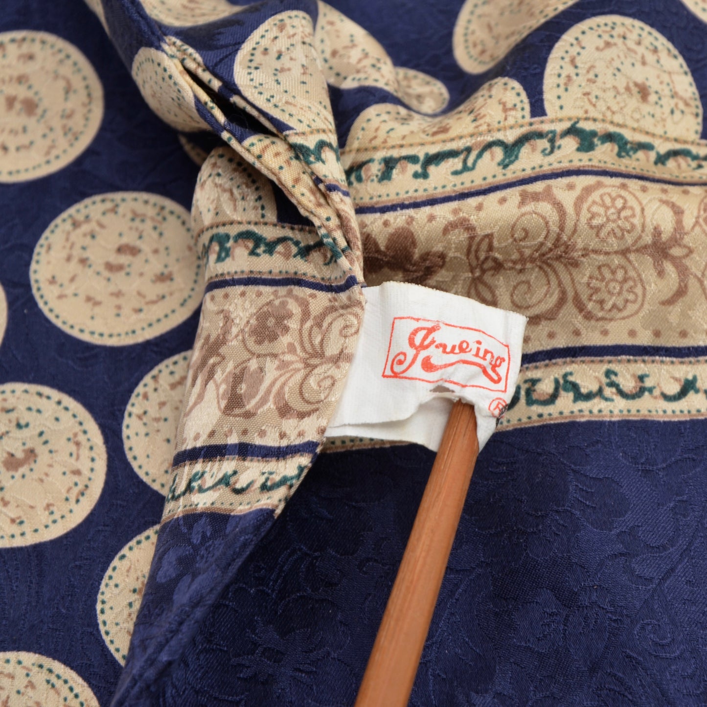 Tassled Silk Dress Scarf - Blue