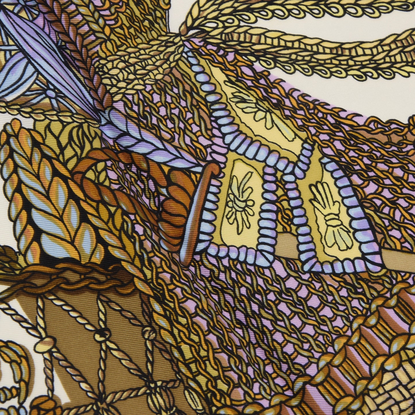 Hermès Paris F. Héron Le Timbalier Seidenschal