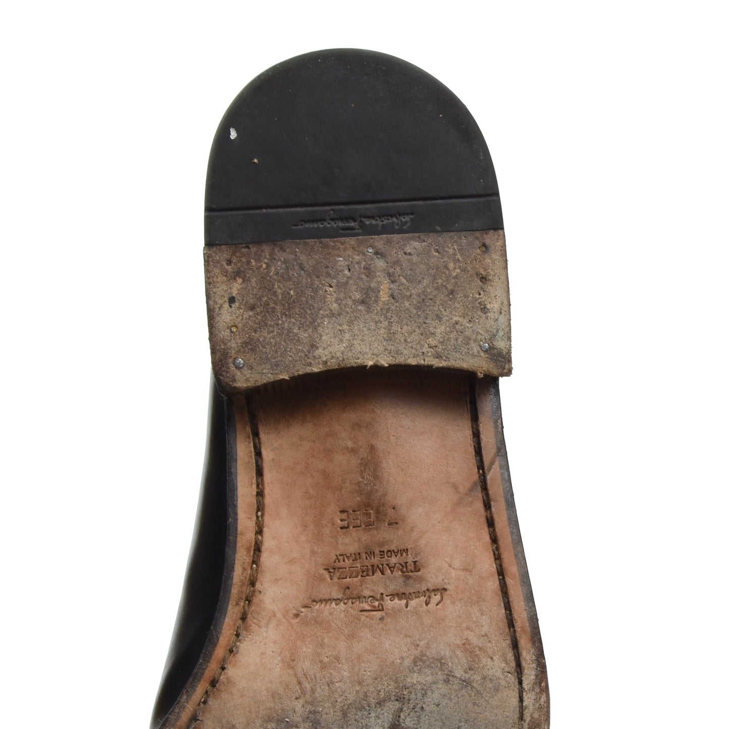 Salvatore Ferragamo Tramezza Shoes Size 7 EEE - Black