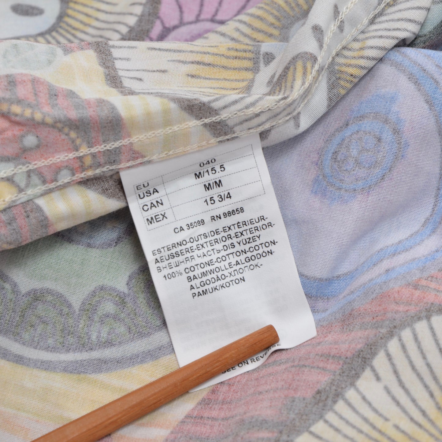 Paul & Shark Yachting Batikhemd Größe 40 - Hawaiian