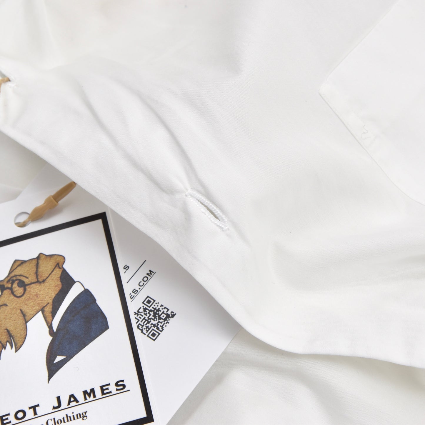 Luigi Borrelli Napoli Baumwollhemd Größe 41/16 - Weiß