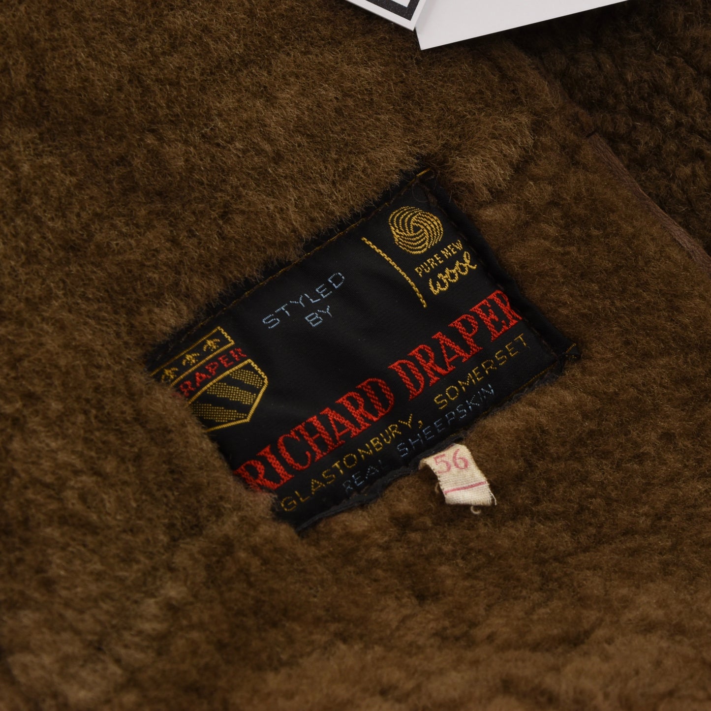 Richard Draper Lammfellmantel Größe 56 - Braun