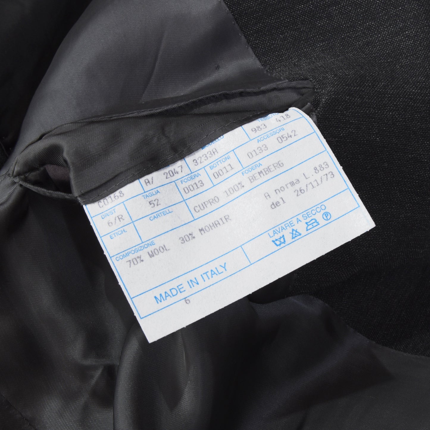 Raffaele Caruso Woll-Mohair-Jacke - Anthrazit