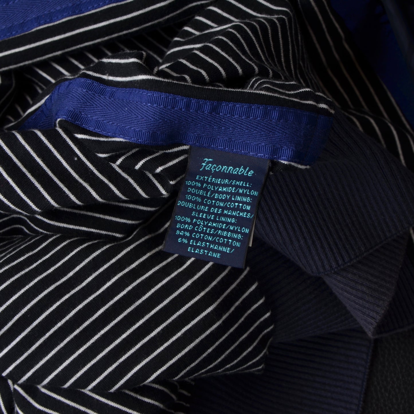 Façonnable Nylonjacke Größe M - Marineblau