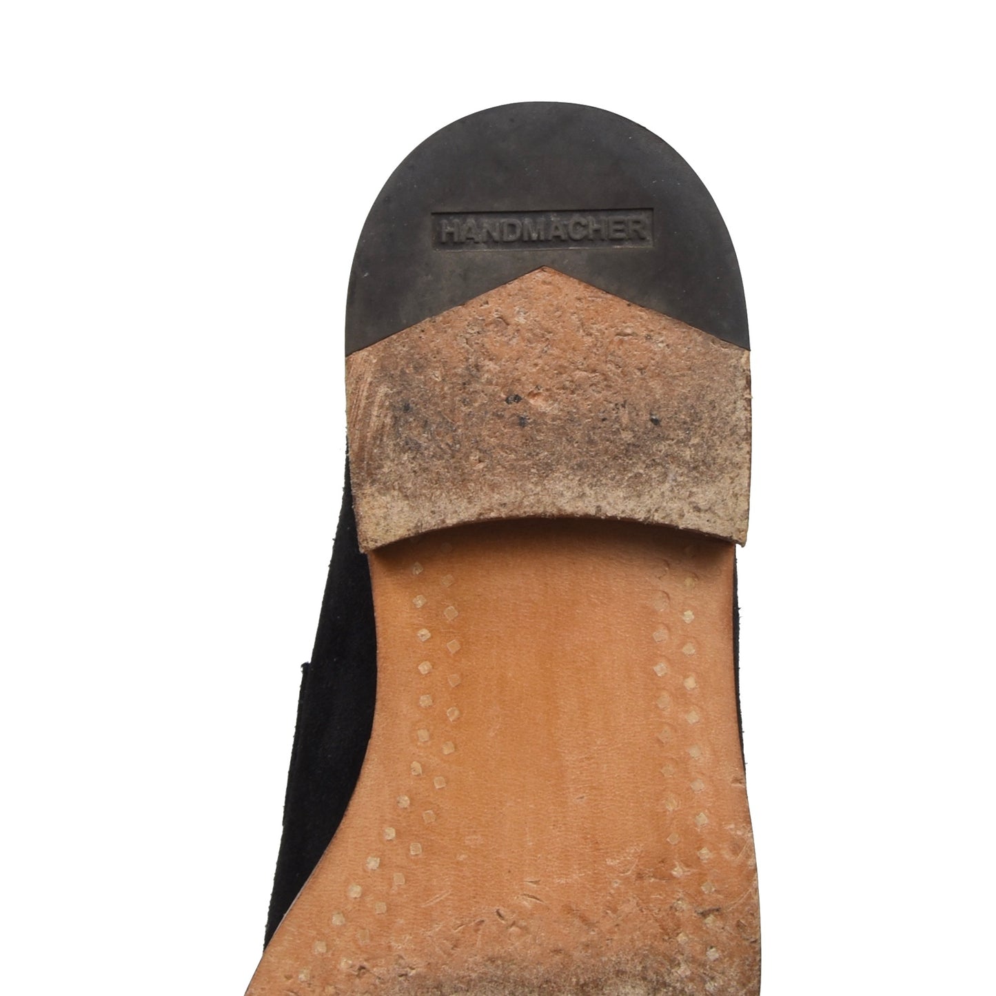 Handmacher Suede Norweger Loafers Size 6.5G - Black