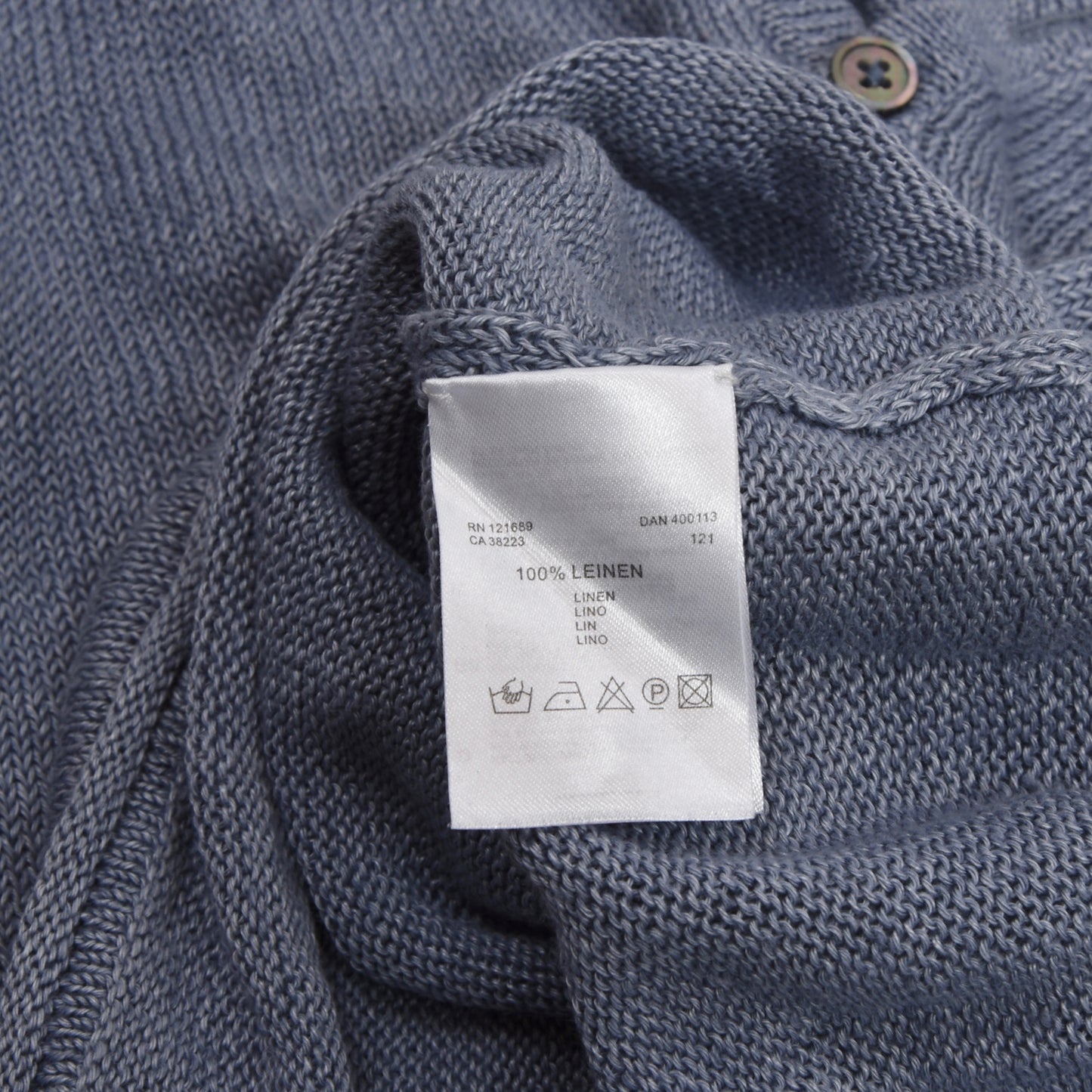 Drykorn Linen Sweater Size M - Steel Blue