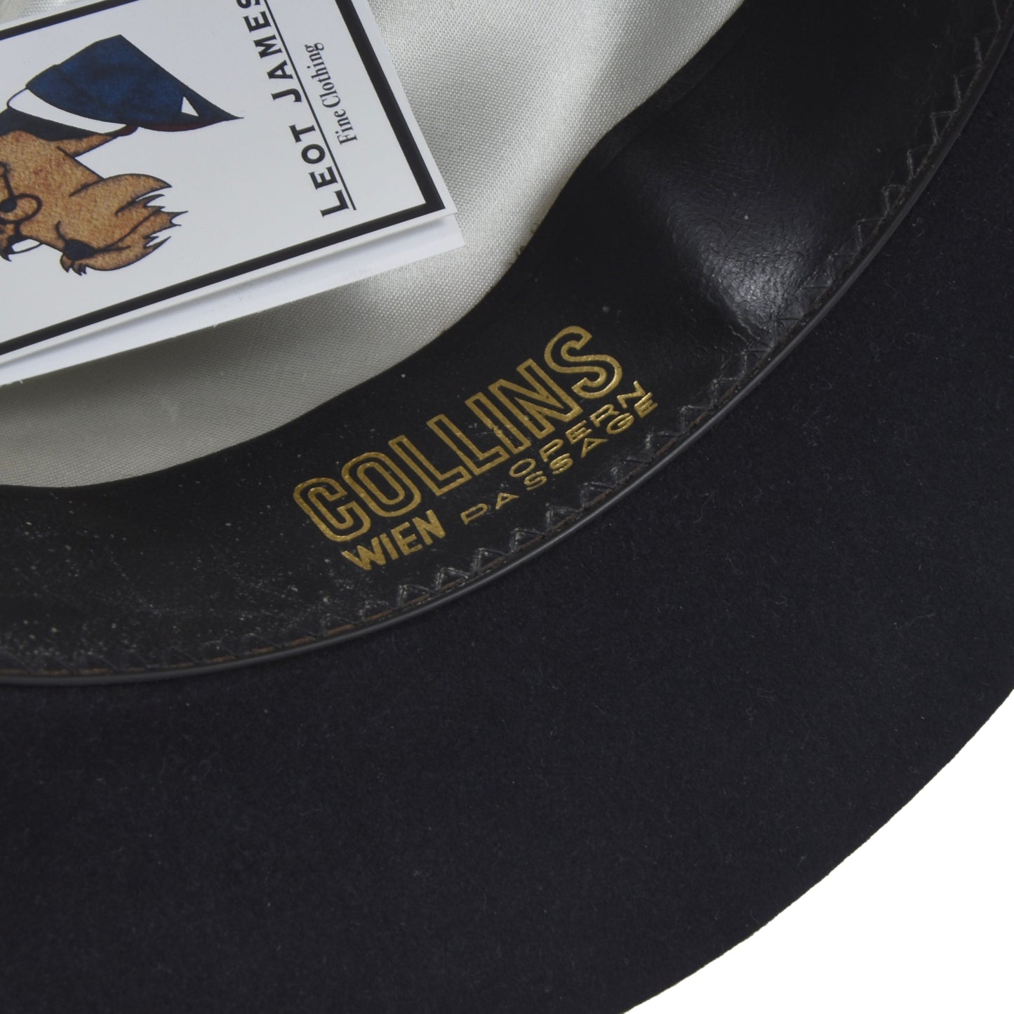 Collins Wien Fedora Hut Größe 57 - Marineblau