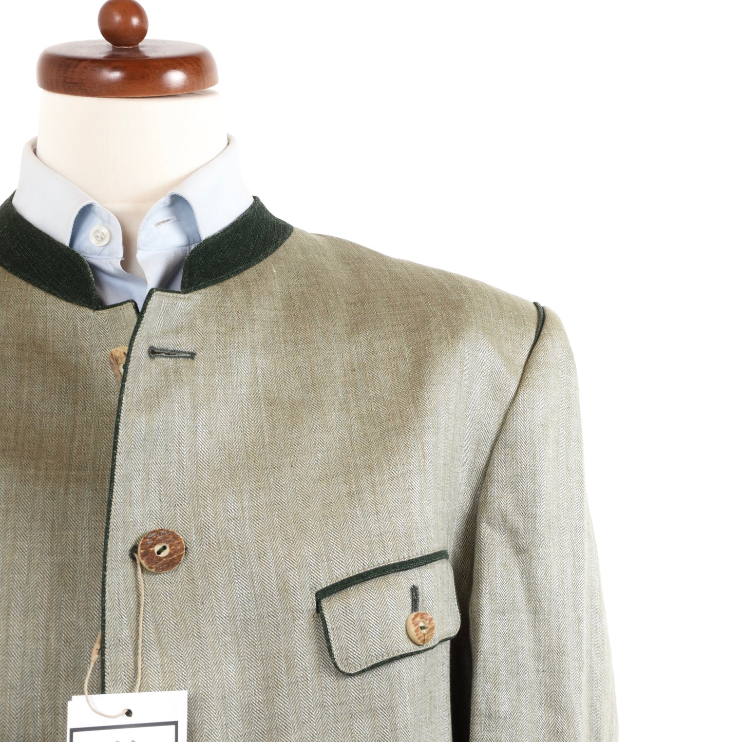 Trachten Schlößl Linen Janker/Jacket Size 52 - Light Green