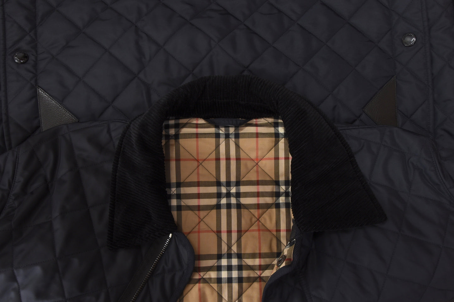 Burberry London Quilted Jacket Size 56 - Navy Blue