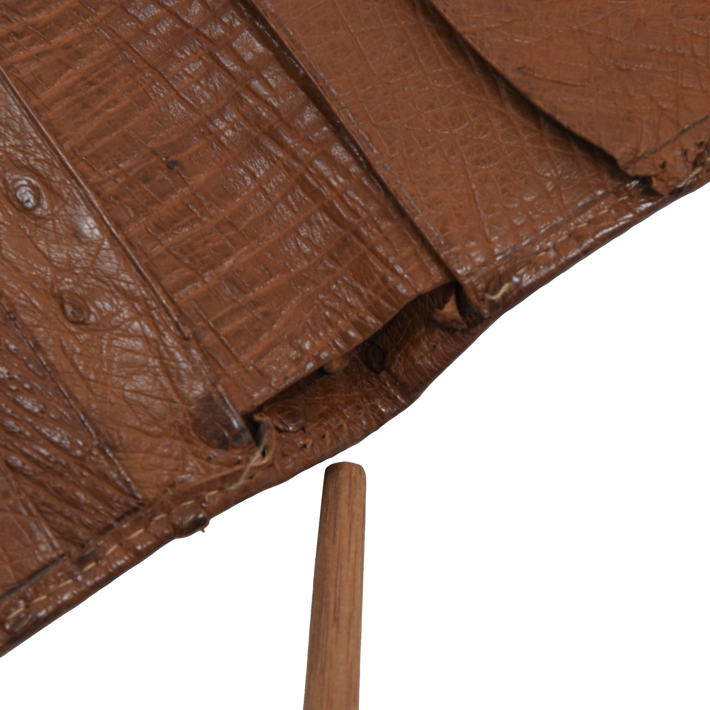 Henry Birks & Sons Ostrich Leather Travel Wallet - Brown