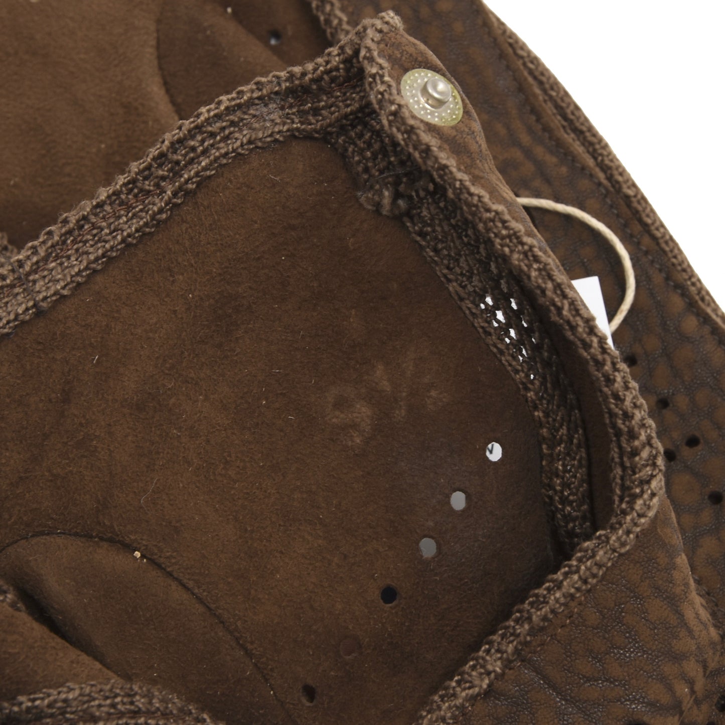 Carpincho Unlined Leather Driving Gloves Size 9.5 - Brown