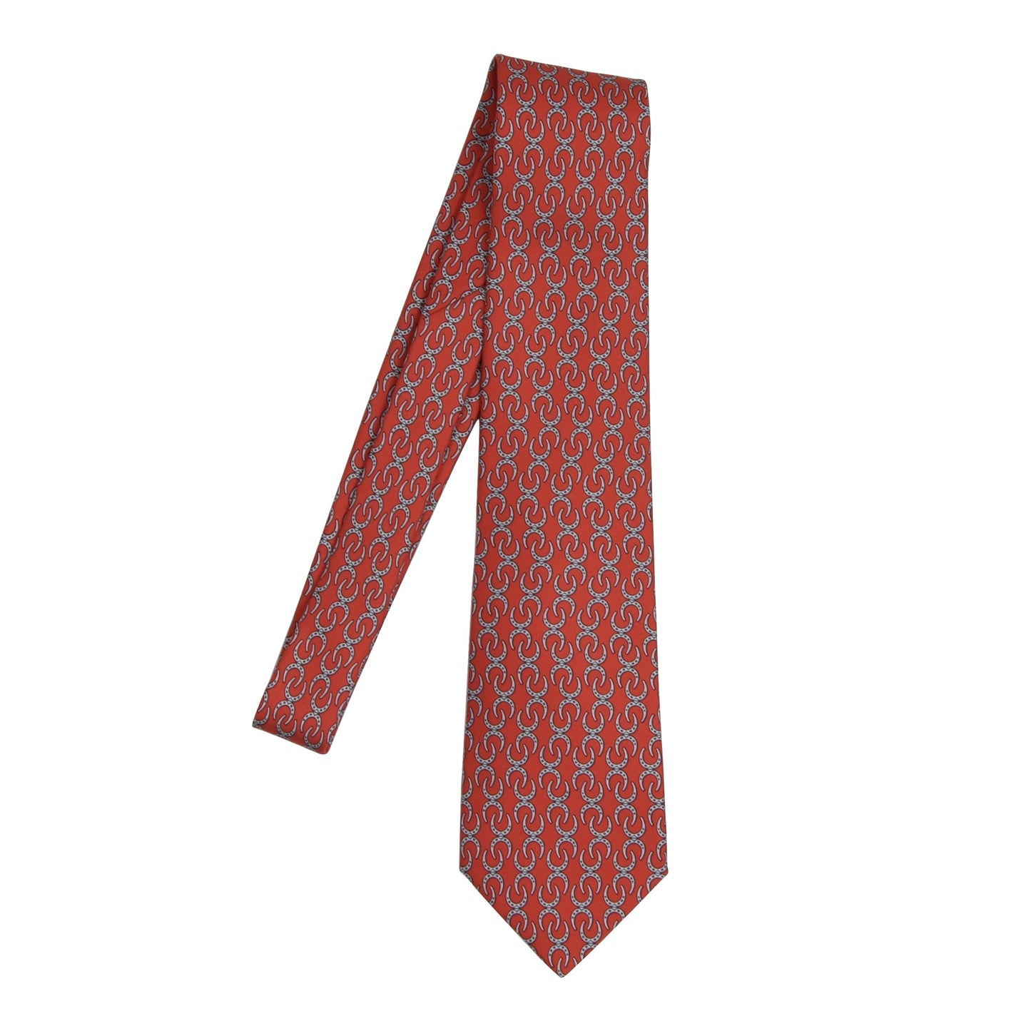 Hermès Paris Seidenkrawatte 5404OA - Hufeisen