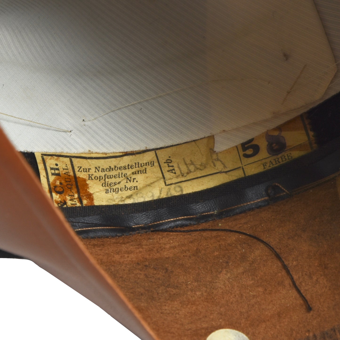 P&C Habig Wien Homburg Pelzfilzhut Größe 58 - Schwarz