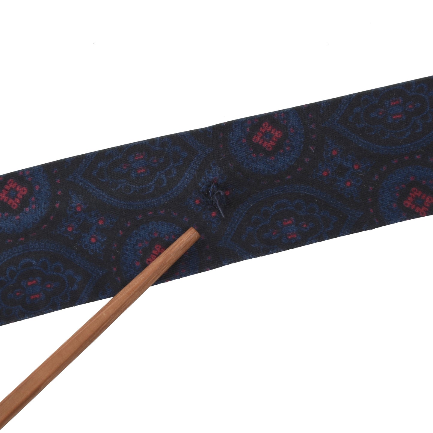 P.C. Leschka Vintage Silk Robe/Dressing Gown - Blue Medallion Print