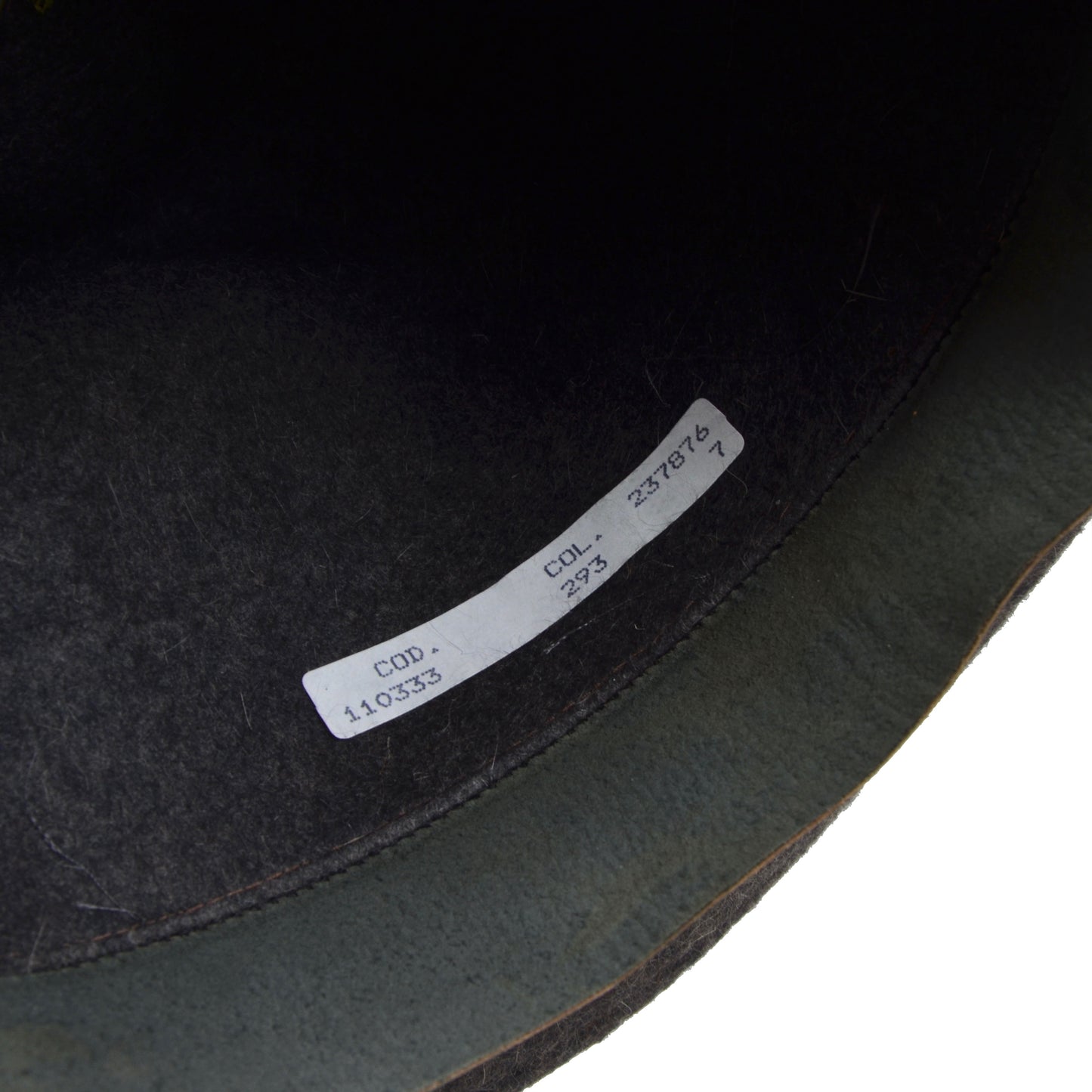 Borsalino ungefütterter Pelzfilzhut Größe 61 - Grau