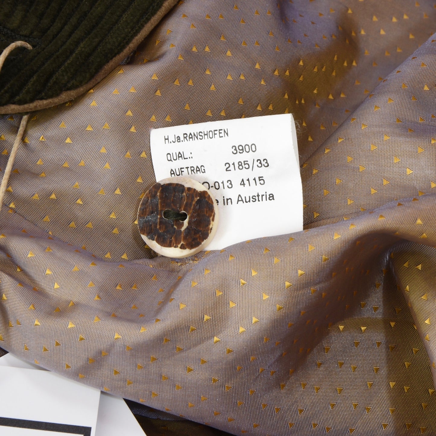 H. Moser Kord Janker/Jacke Größe 58 - Grün