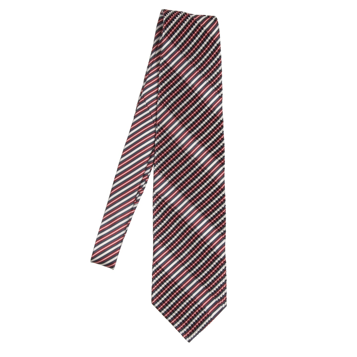 Stefano Ricci Plissierte Seidenkrawatte - Streifen