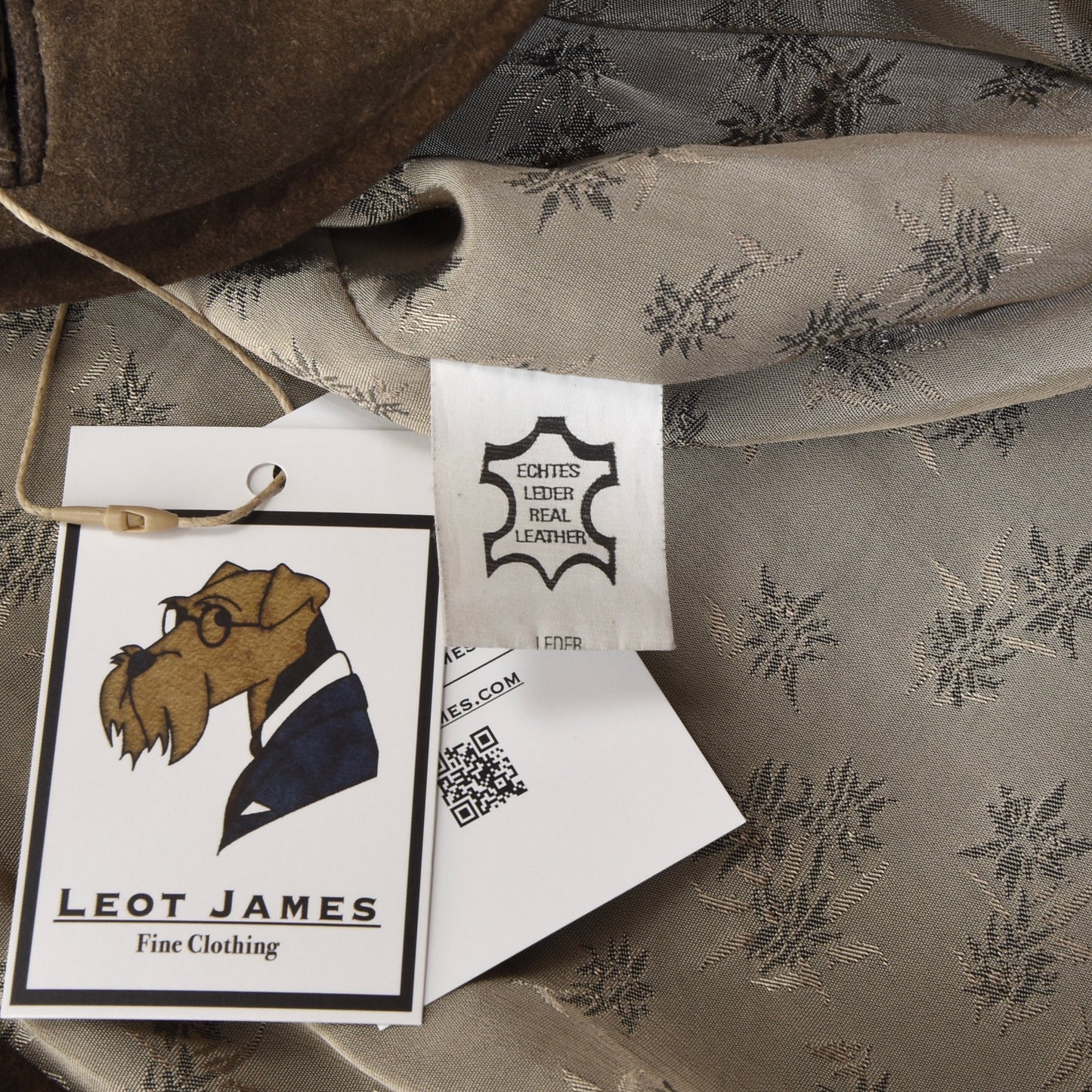 Amtmann Trachten Leder Janker/Jacke Gr. 48 - Braun