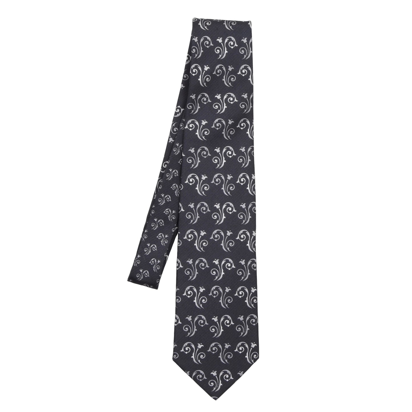 Versace V2 Classic Silk Tie - Grey