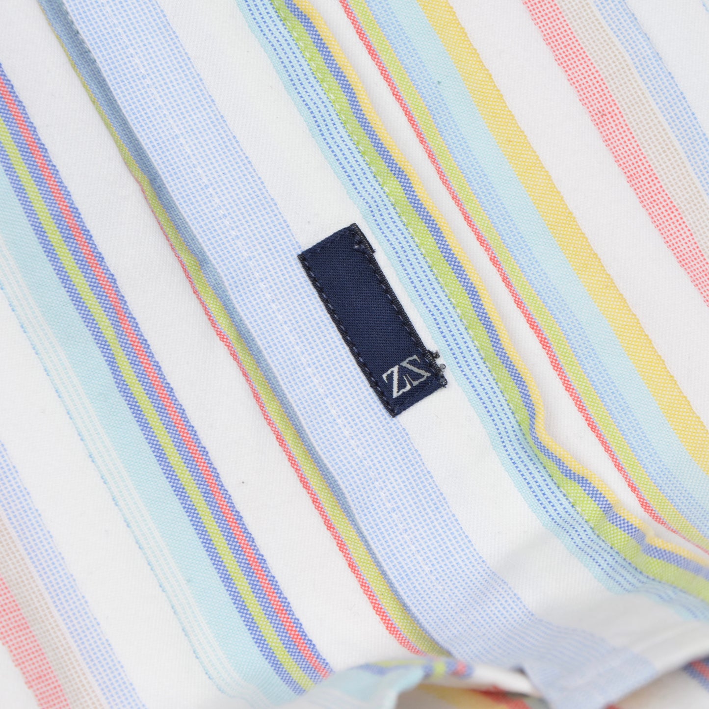 Zegna Sport Shirt Size L - Summer Stripes