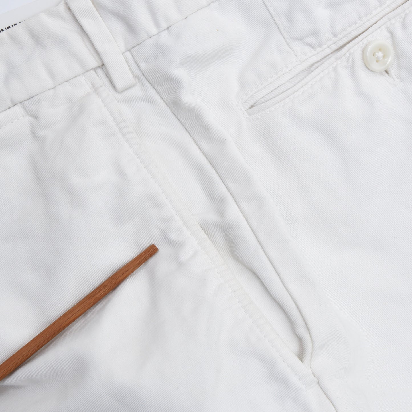 Incotex Chinolino Leinen/Baumwolle Shorts Größe 56 - Weiß