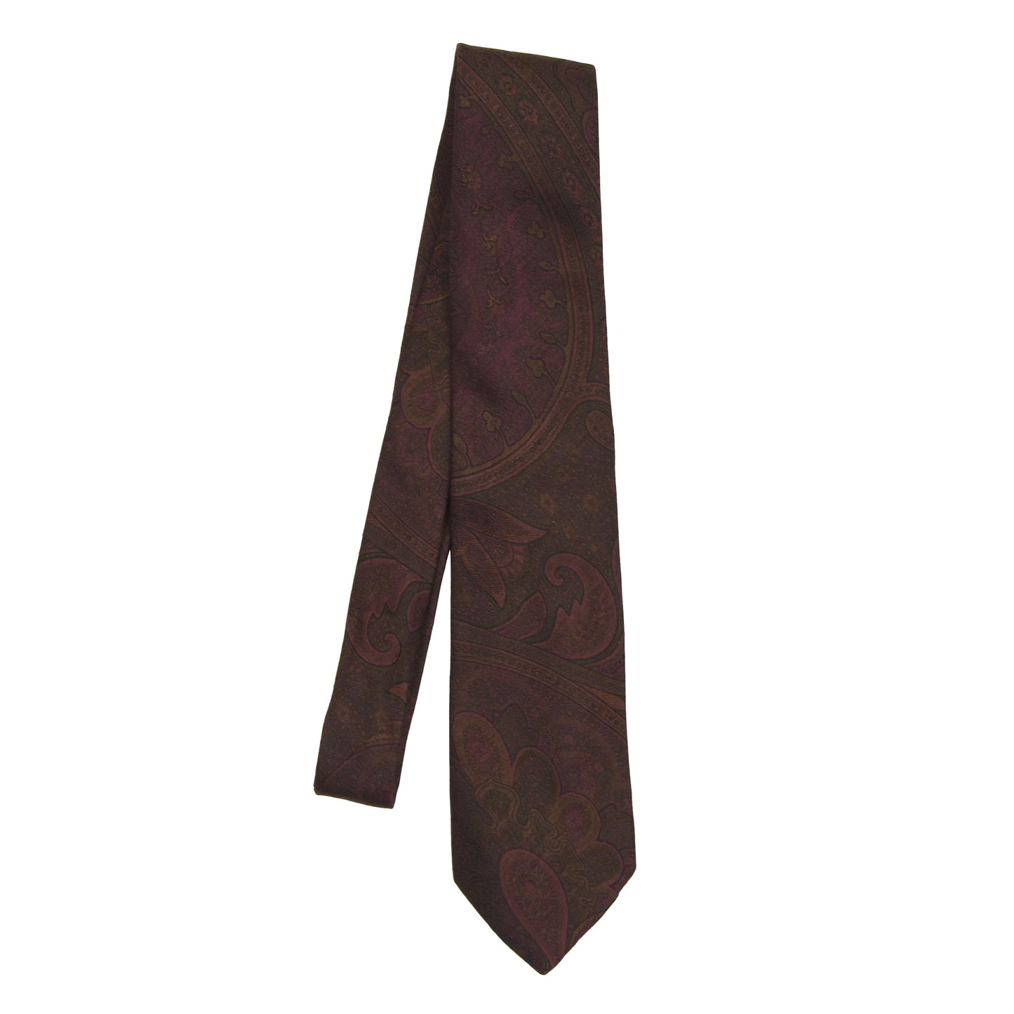 Etro Milano Silk Silk-Wool Tie - Paisley
