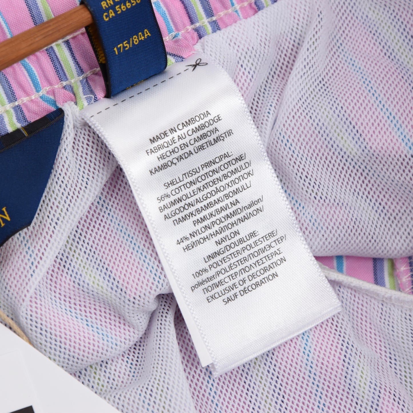 Polo Ralph Lauren Swim Trunks Size M - Pink Stripes