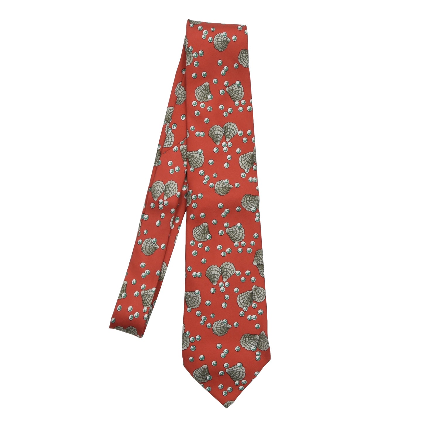 Hermès Paris Seidenkrawatte 7495 IA - Muscheln