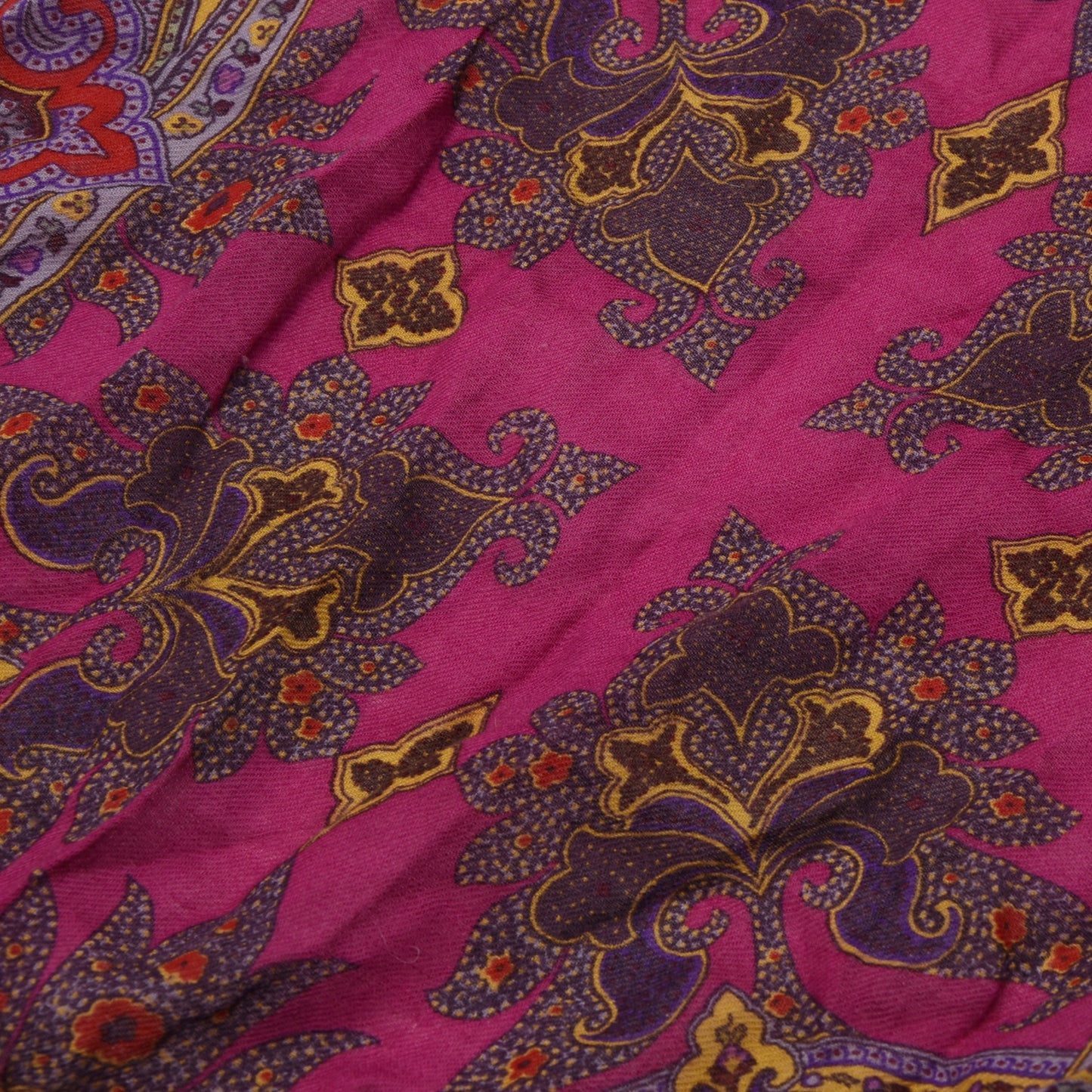 Etro Milano Woll-Seidenschal 164cm - Lila Paisley