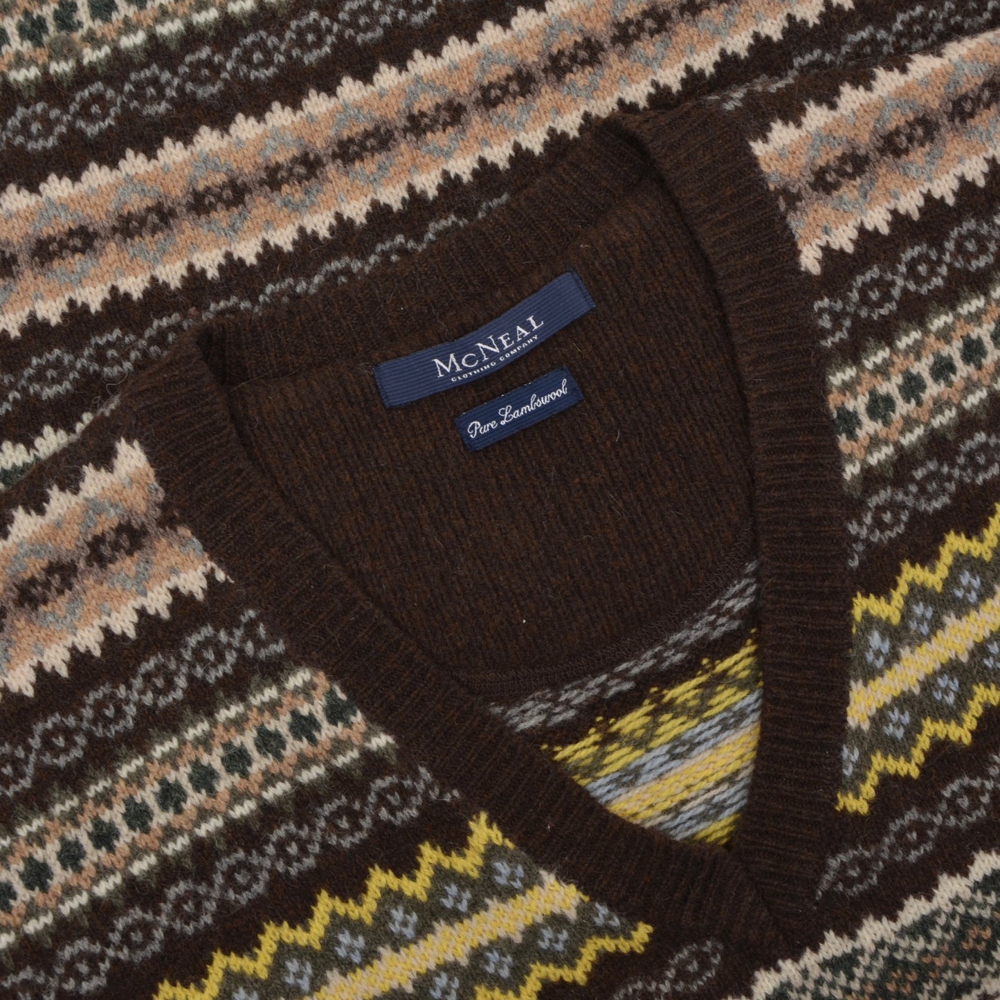 McNeal Fair Isle Wool Sweater Vest Size L