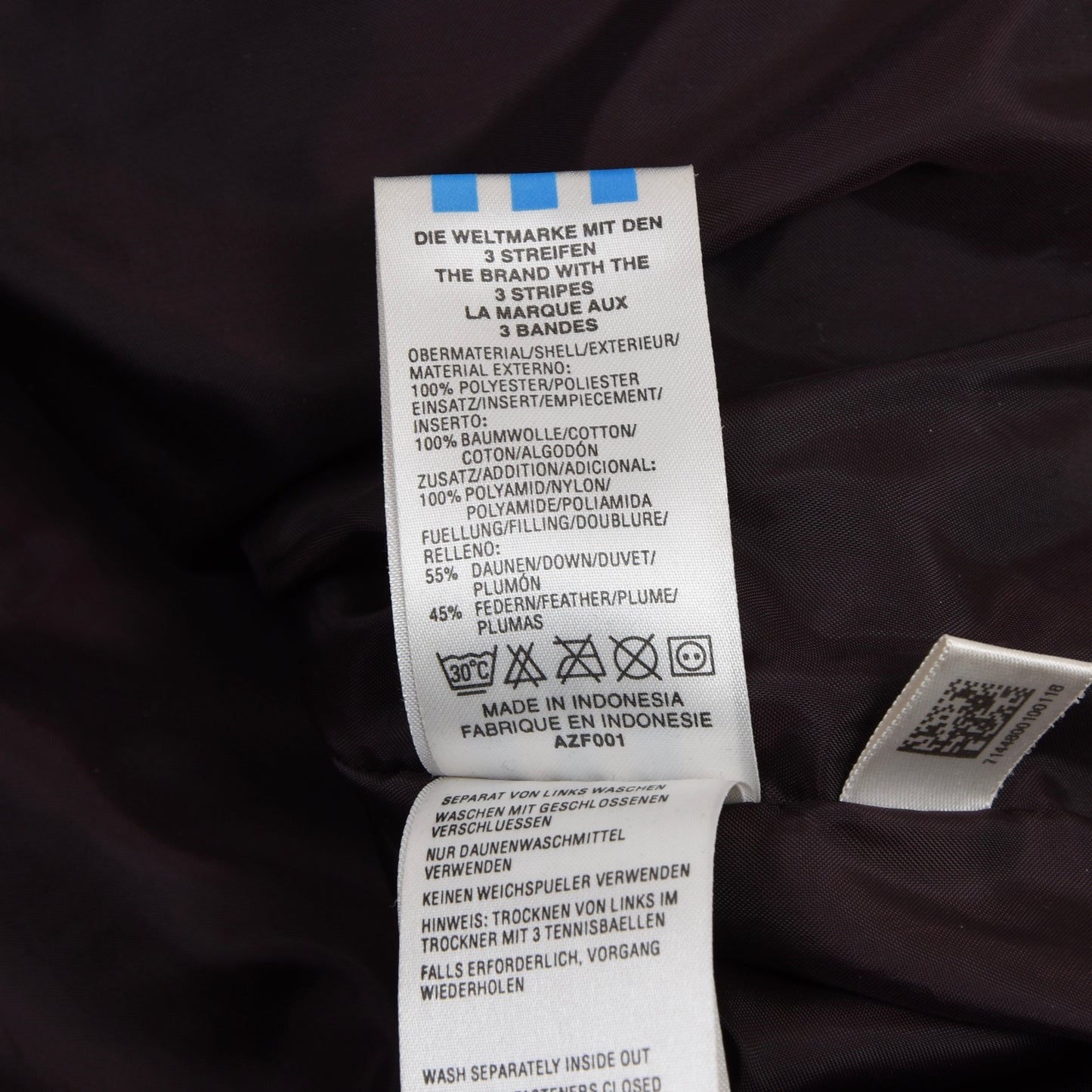 Adidas Originals Daunenweste Größe 58 - Braun