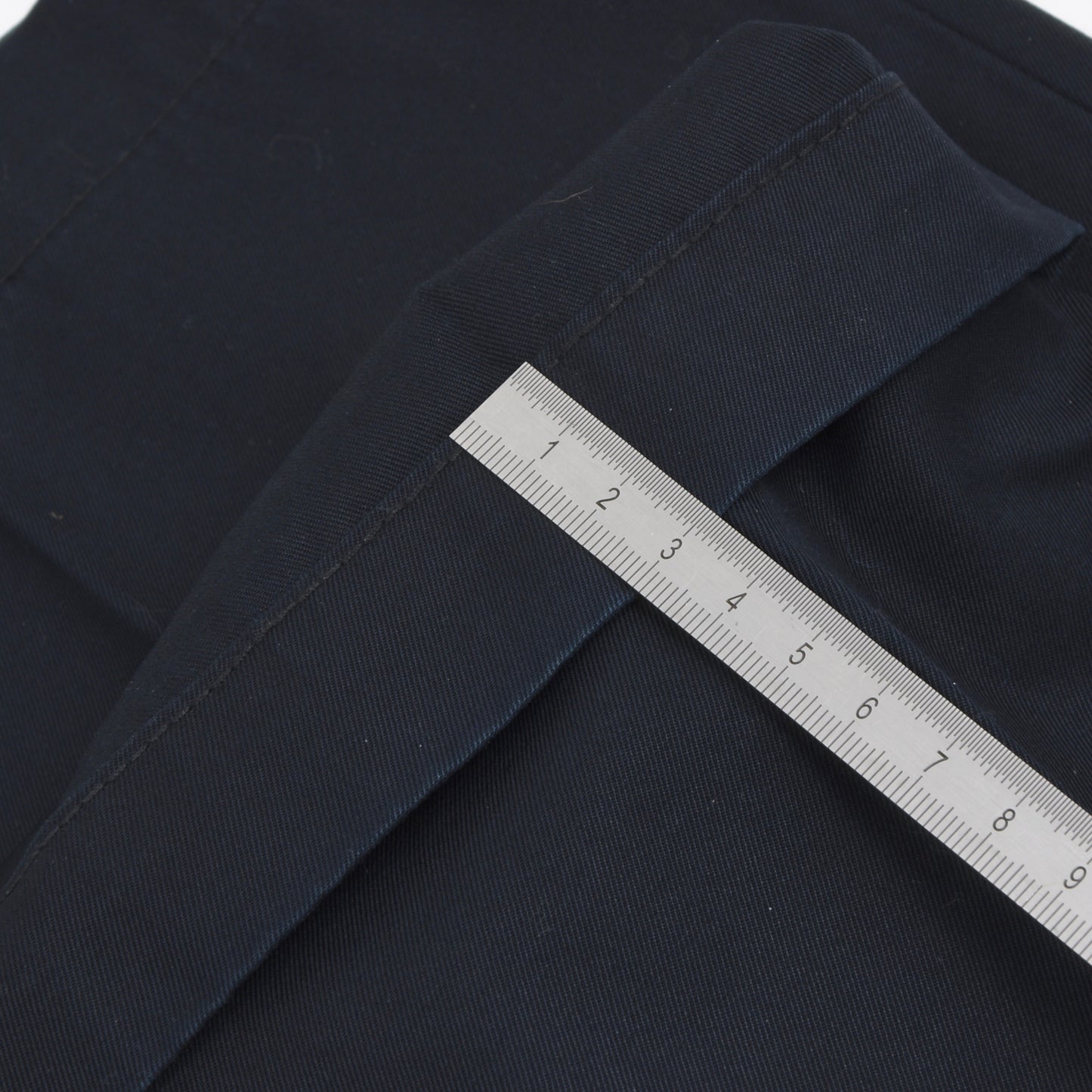 Brunello Cucinelli Baumwollhose Größe 52 KURZ - Marineblau