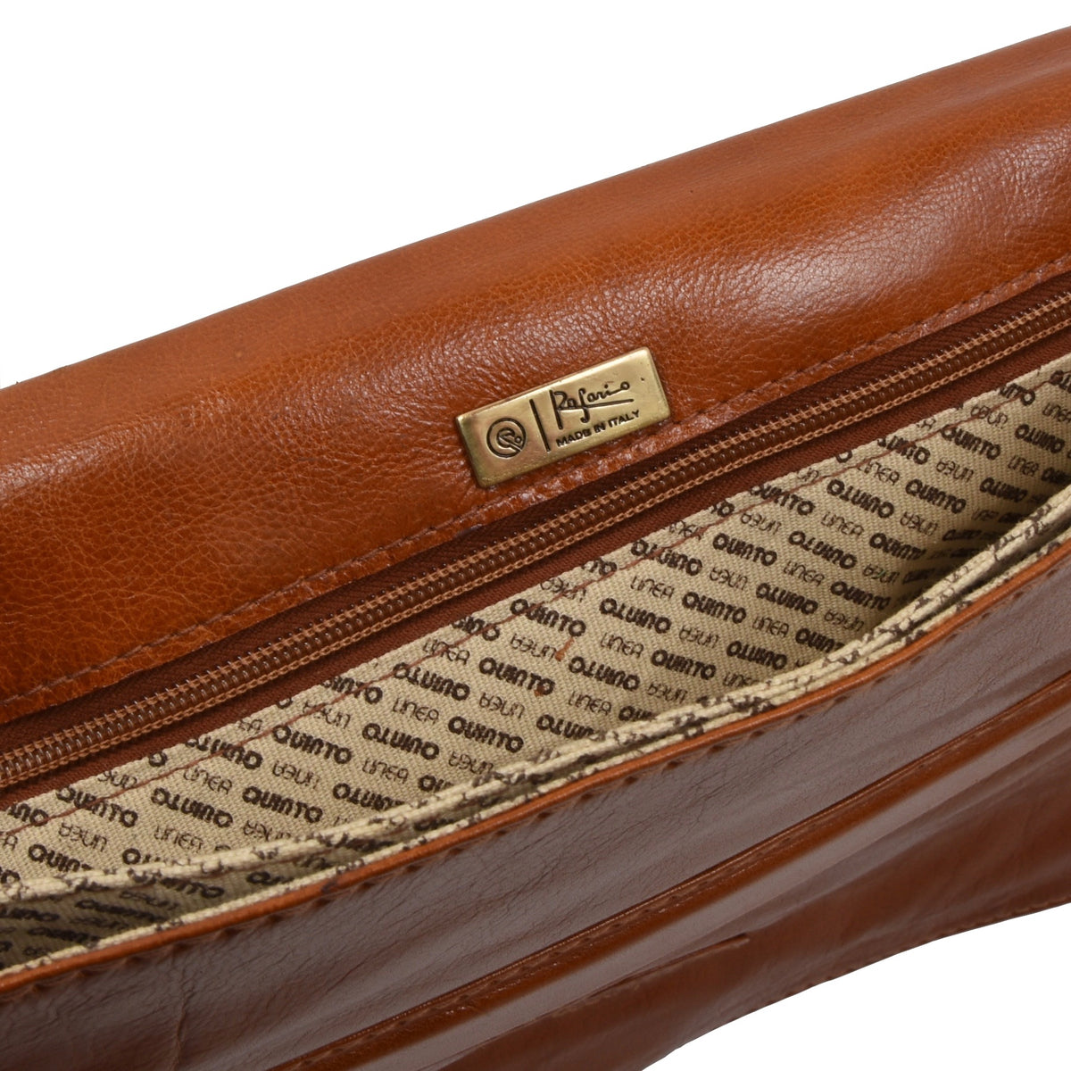 Aktentasche aus Rafarino-Leder - Cognac Tan