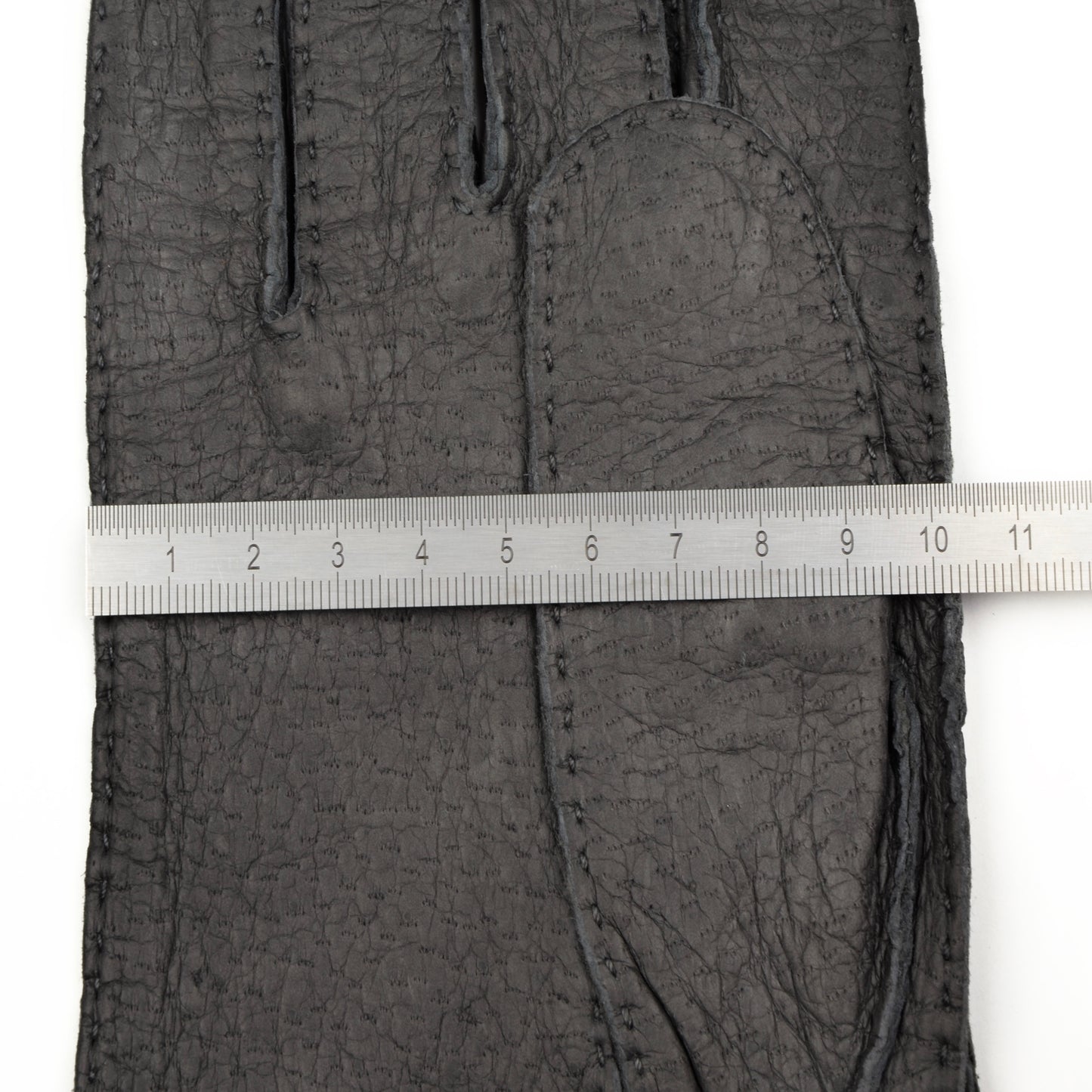 Unlined Peccary Gloves Size 8 3/4 - Grey