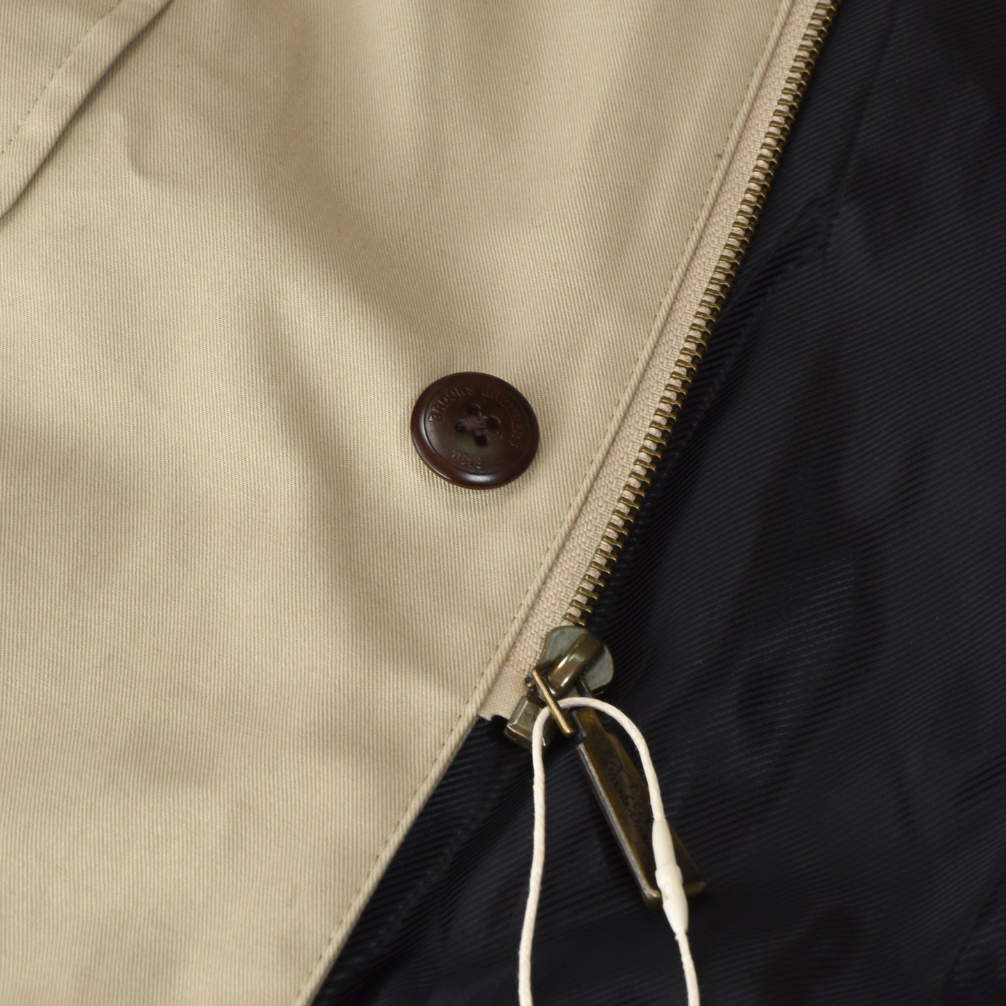 Brooks Brothers Cotton Jacket/Trench Size M - Beige