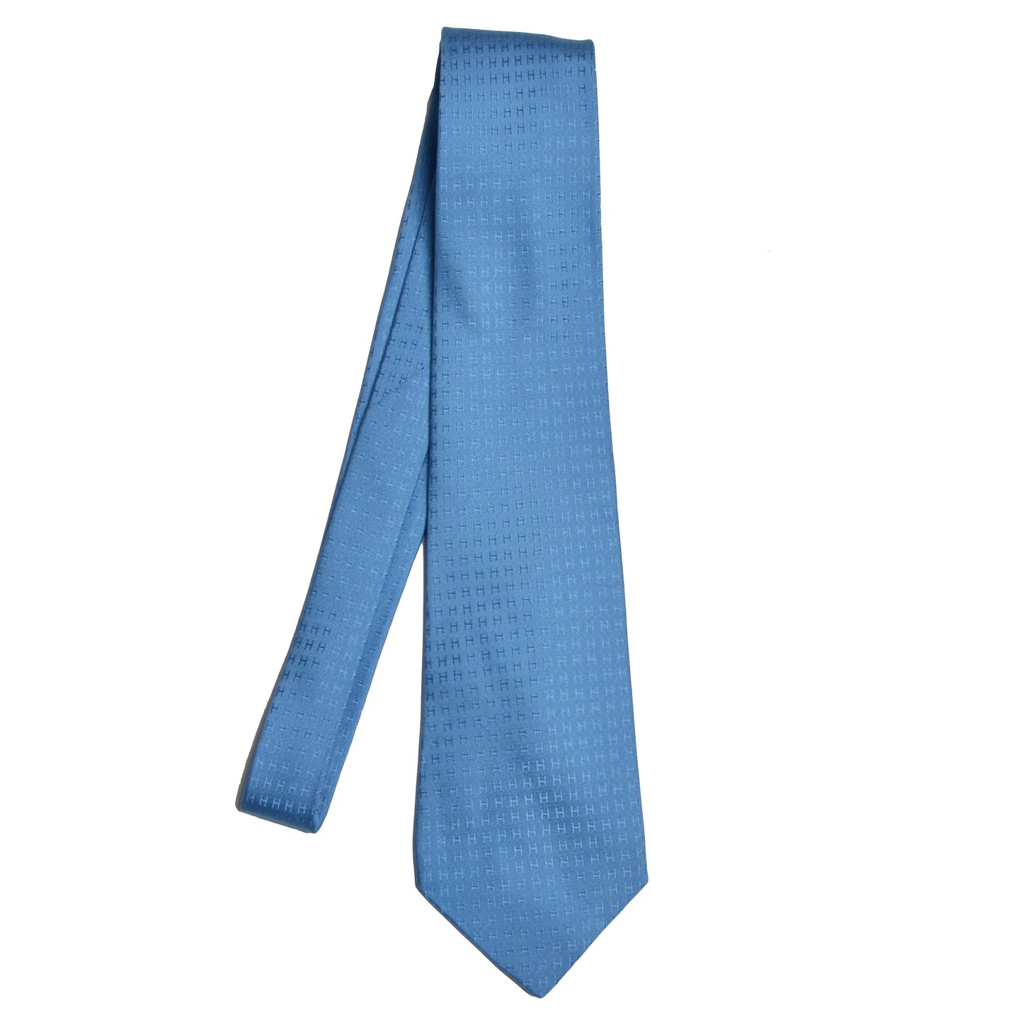 Hermès Paris Silk Tie H Pattern - Blue